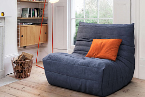 Кресло ДеФранс из рогожки с подушкой, кресло для отдыха, бескаркасное кресло, не мешок, ДеФрасн от Гливер с доставкой по РФ 